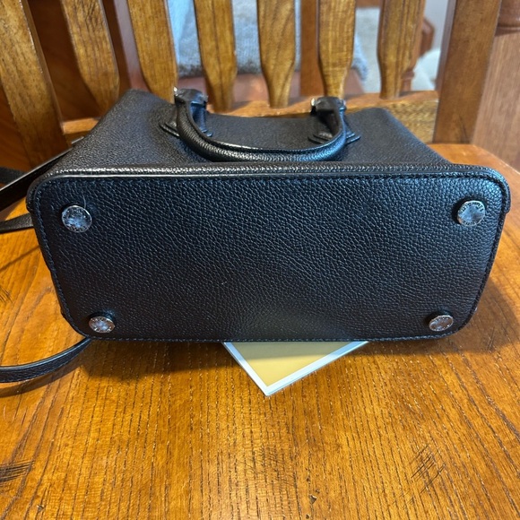 Michael Kors Black Adele Crossbody Bag with Silver Hardware EUC!! - Picture 9 of 16